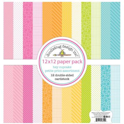 Doodlebug Hey Cupcake - Petite Print Assortment